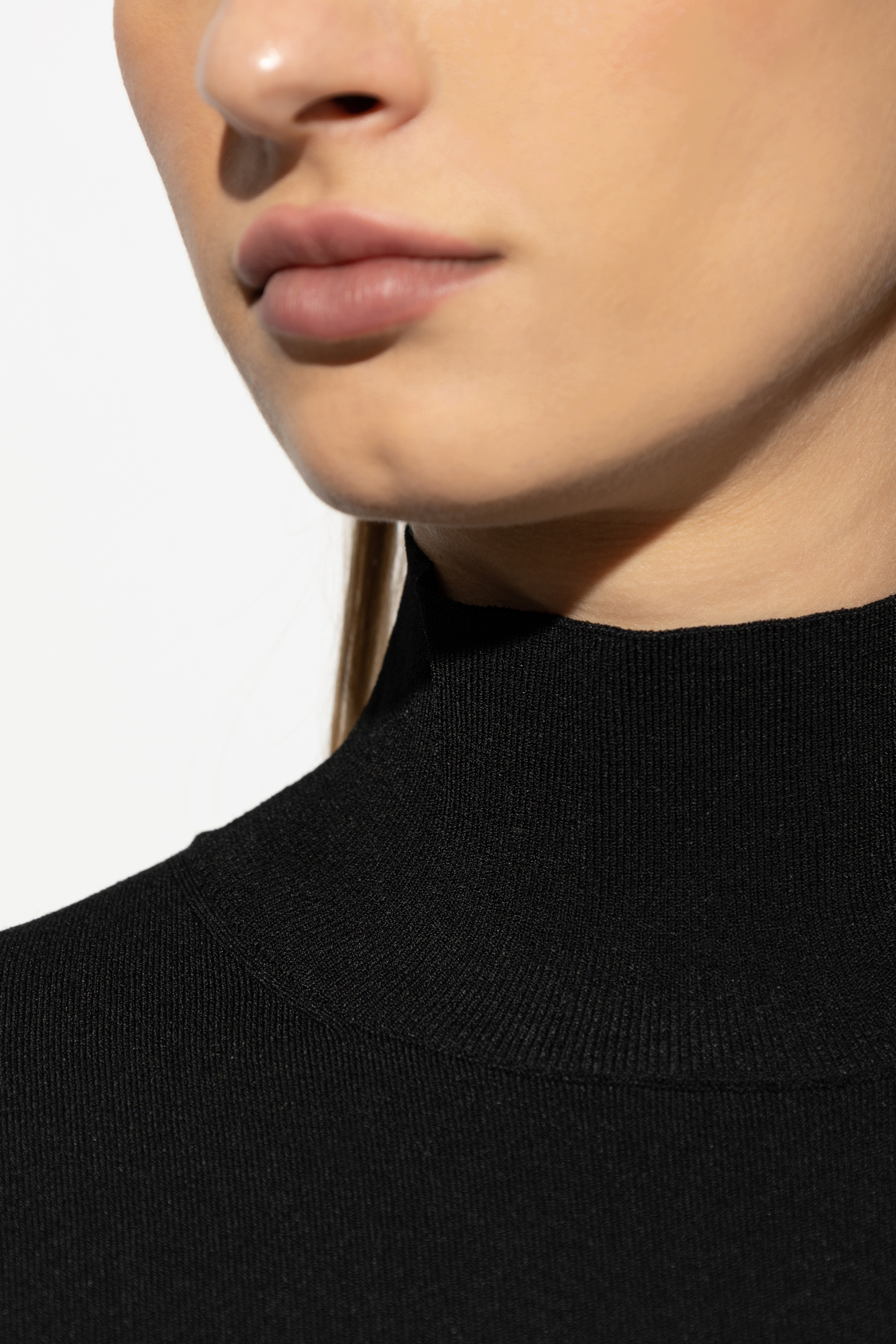 Tシャツ・カットソー Theory SS25 TURTLENECK TOP (O1116707 001) Black Turtleneck Top Theory - Vitkac Canada